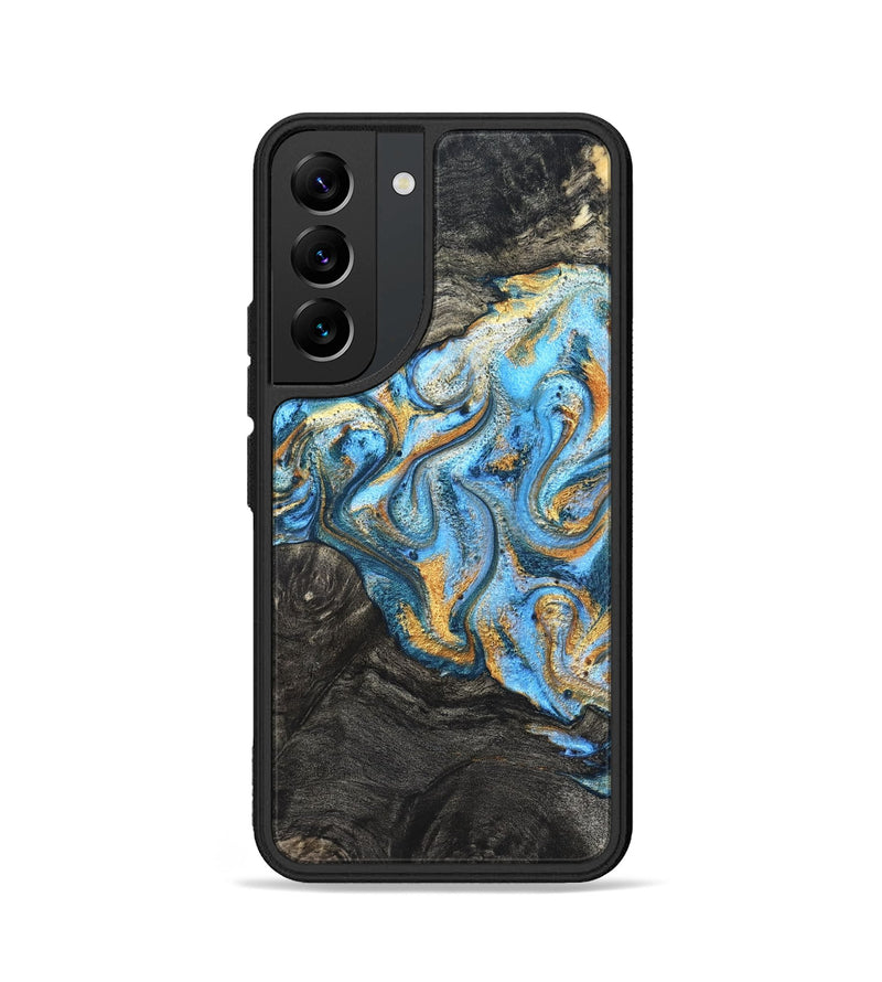 Galaxy S22 Wood Phone Case - Kurt (Teal & Gold, 824897)