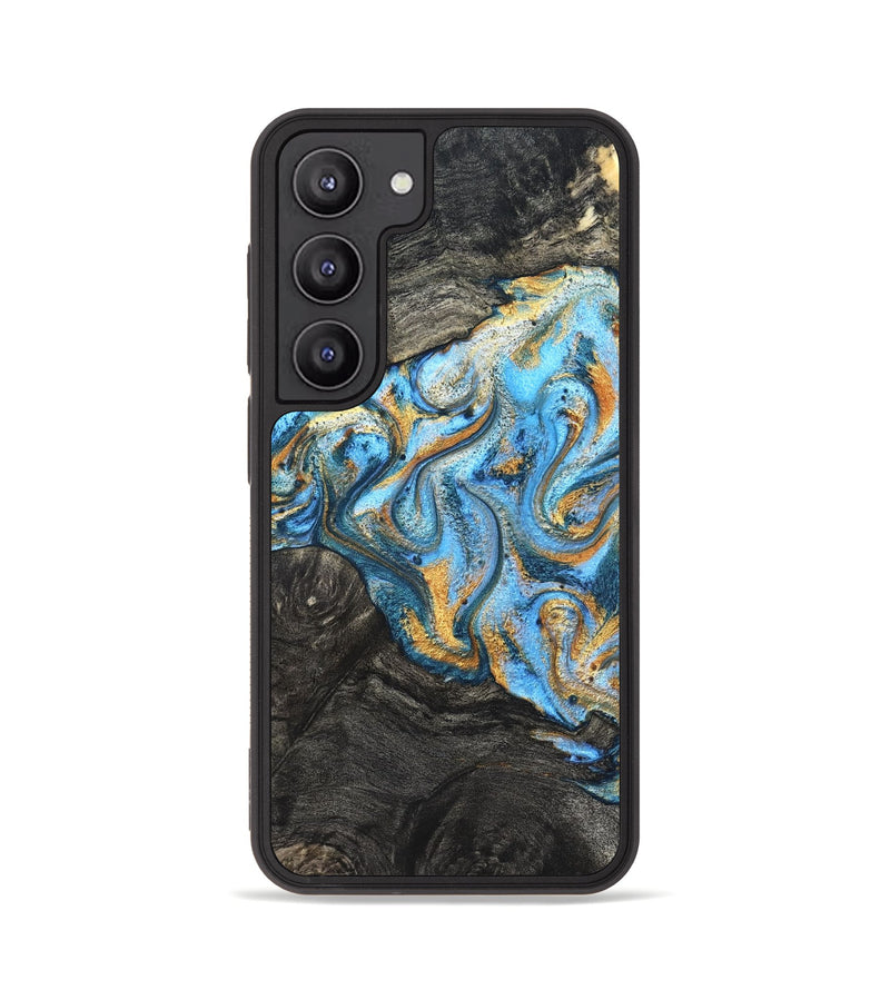 Galaxy S23 Wood Phone Case - Kurt (Teal & Gold, 824897)