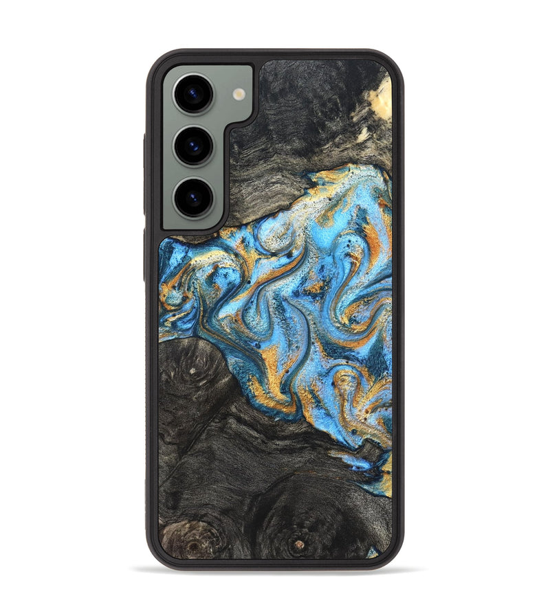 Galaxy S23 Plus Wood Phone Case - Kurt (Teal & Gold, 824897)