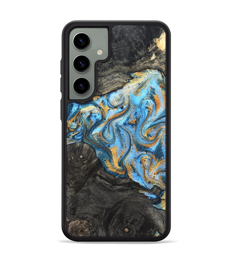 Galaxy S24 Plus Wood Phone Case - Kurt (Teal & Gold, 824897)