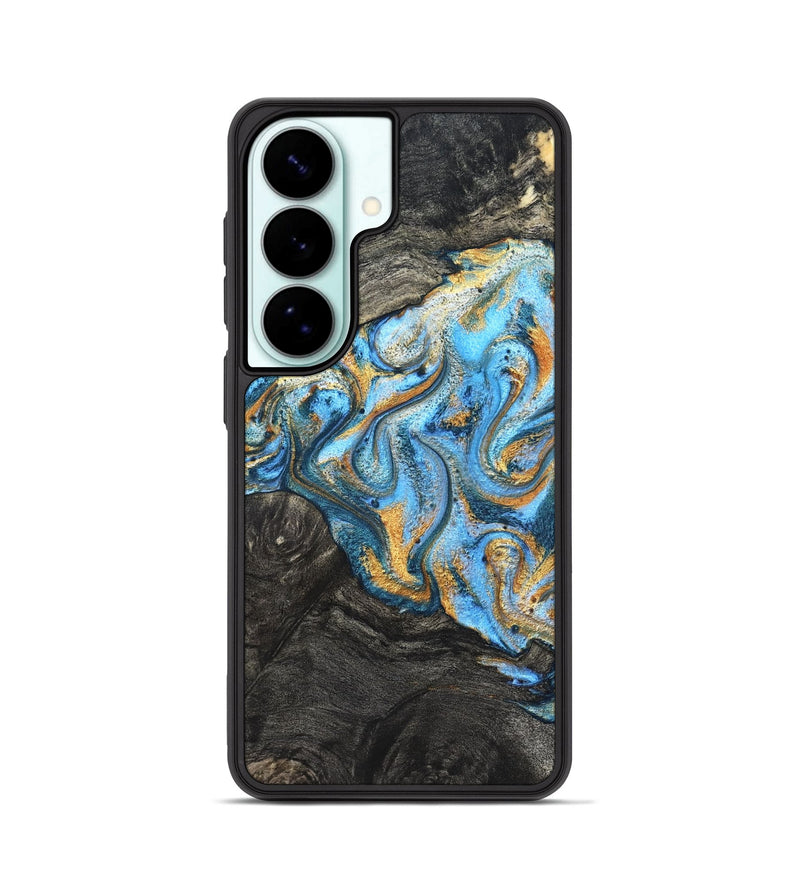 Galaxy S26 Wood Phone Case - Kurt (Teal & Gold, 824897)