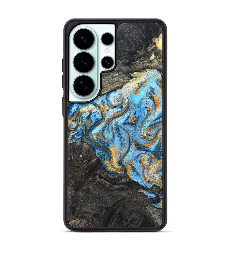 Galaxy S26 Ultra Wood Phone Case - Kurt (Teal & Gold, 824897)