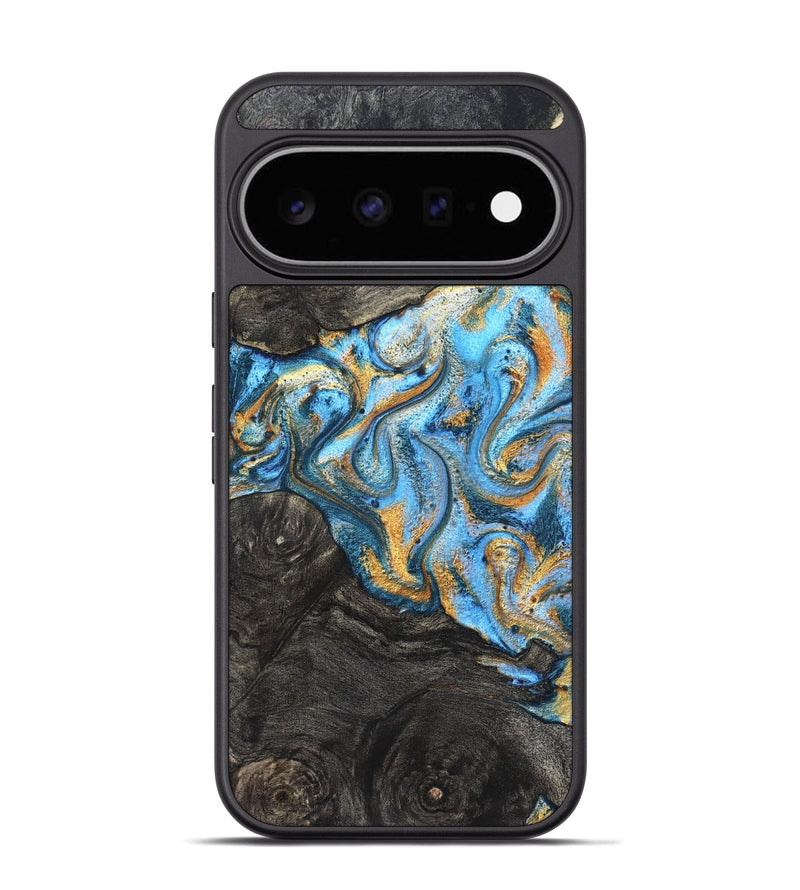 Pixel 11 Pro Wood Phone Case - Kurt (Teal & Gold, 824897)