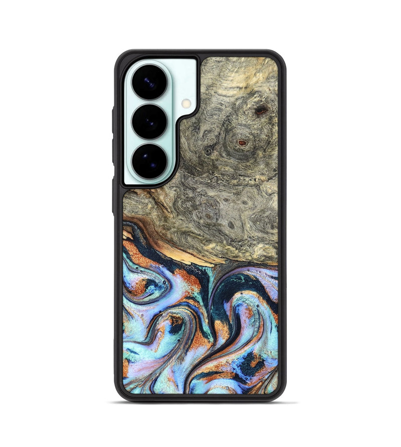 Galaxy S26 Wood Phone Case - Nichole (Teal & Gold, 824900)