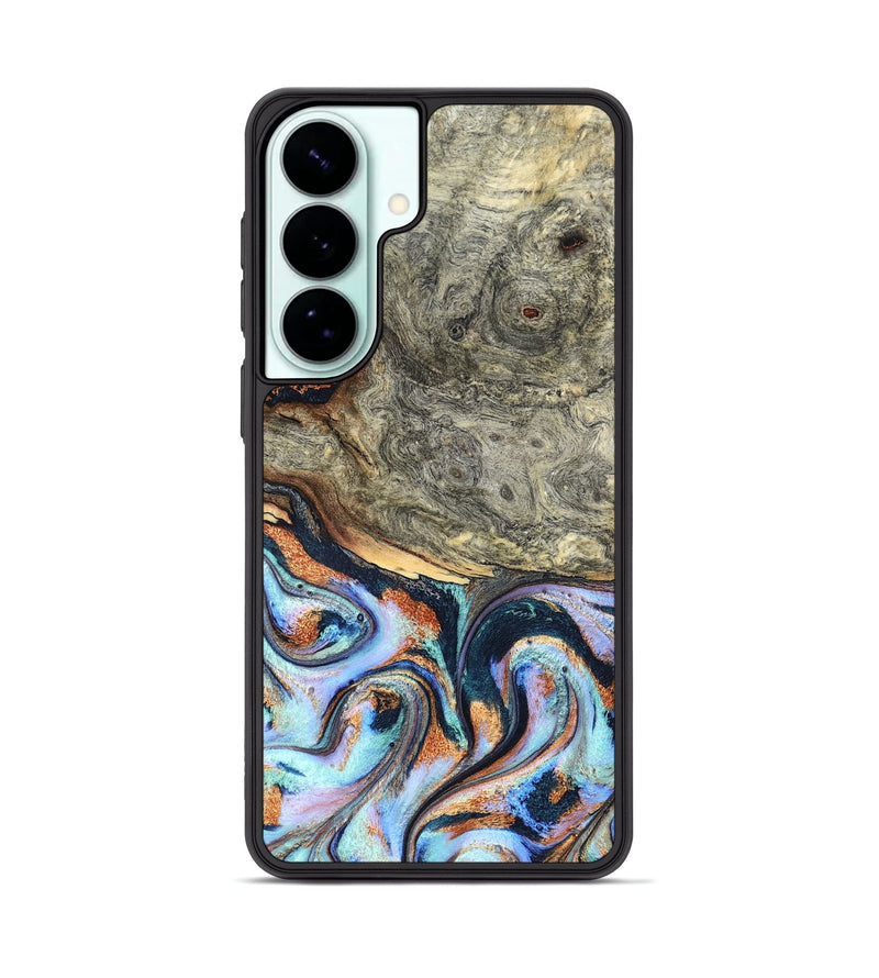 Galaxy S26 Plus Wood Phone Case - Nichole (Teal & Gold, 824900)