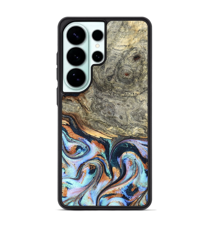 Galaxy S26 Ultra Wood Phone Case - Nichole (Teal & Gold, 824900)