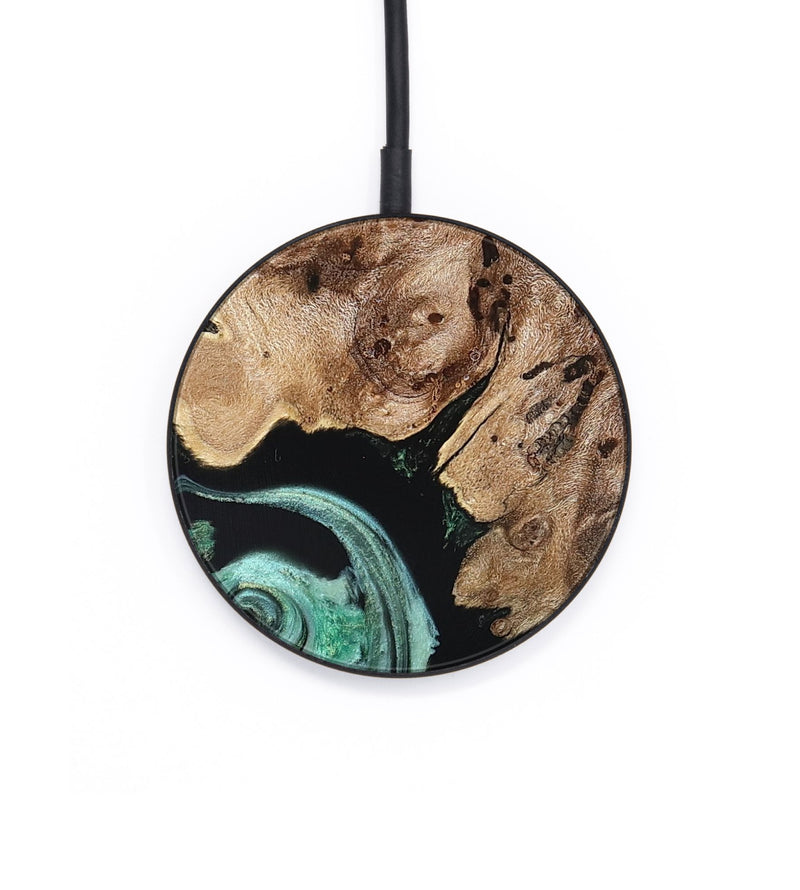 Circle Wood Wireless Charger - Aryanna (Green, 824904)