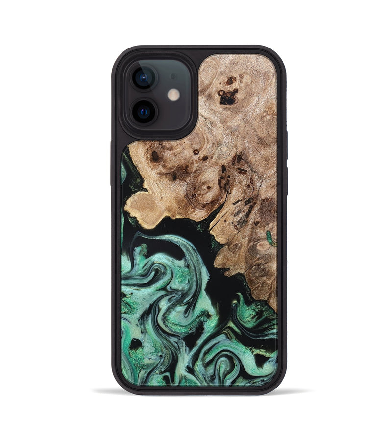 iPhone 12 Wood Phone Case - Aryanna (Green, 824904)