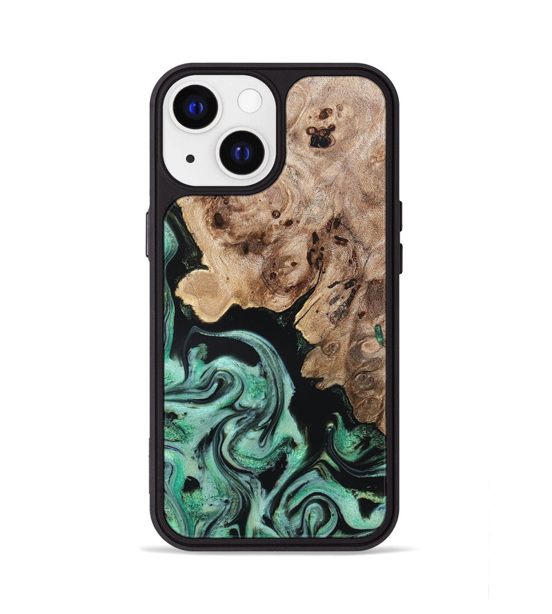 iPhone 13 Wood Phone Case - Aryanna (Green, 824904)