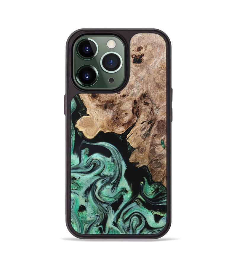iPhone 13 Pro Wood Phone Case - Aryanna (Green, 824904)