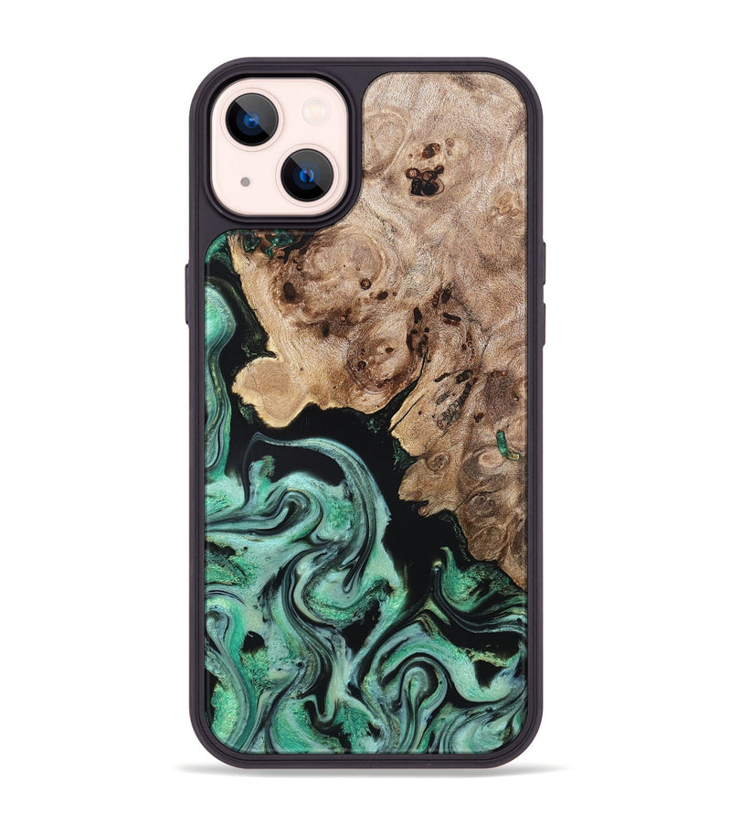 iPhone 14 Plus Wood Phone Case - Aryanna (Green, 824904)