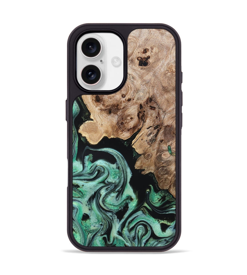iPhone 17 Wood Phone Case - Aryanna (Green, 824904)