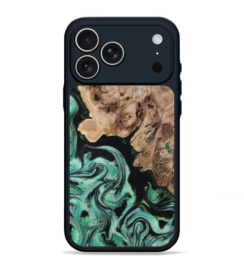 iPhone 17 Pro Max Wood Phone Case - Aryanna (Green, 824904)