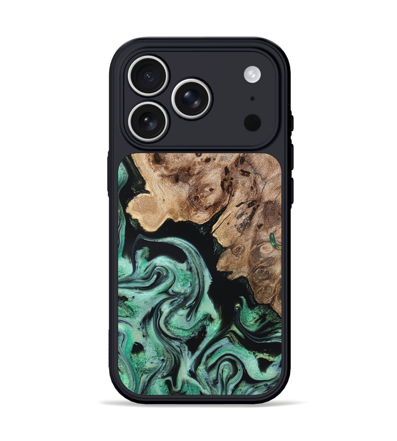 iPhone 17 Pro Wood Phone Case - Aryanna (Green, 824904)