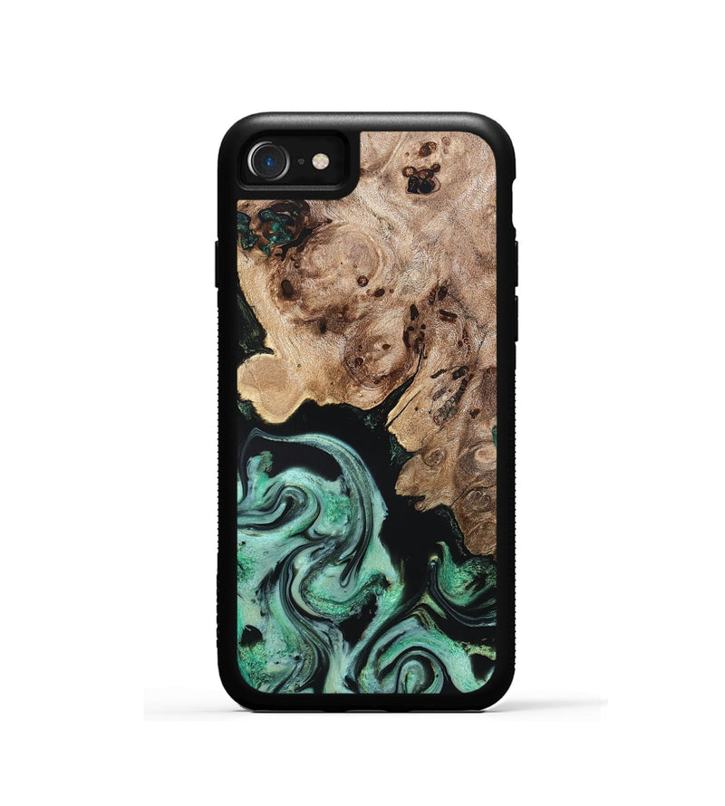 iPhone SE Wood Phone Case - Aryanna (Green, 824904)