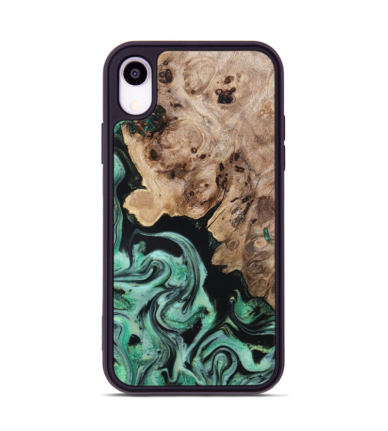 iPhone Xr Wood Phone Case - Aryanna (Green, 824904)