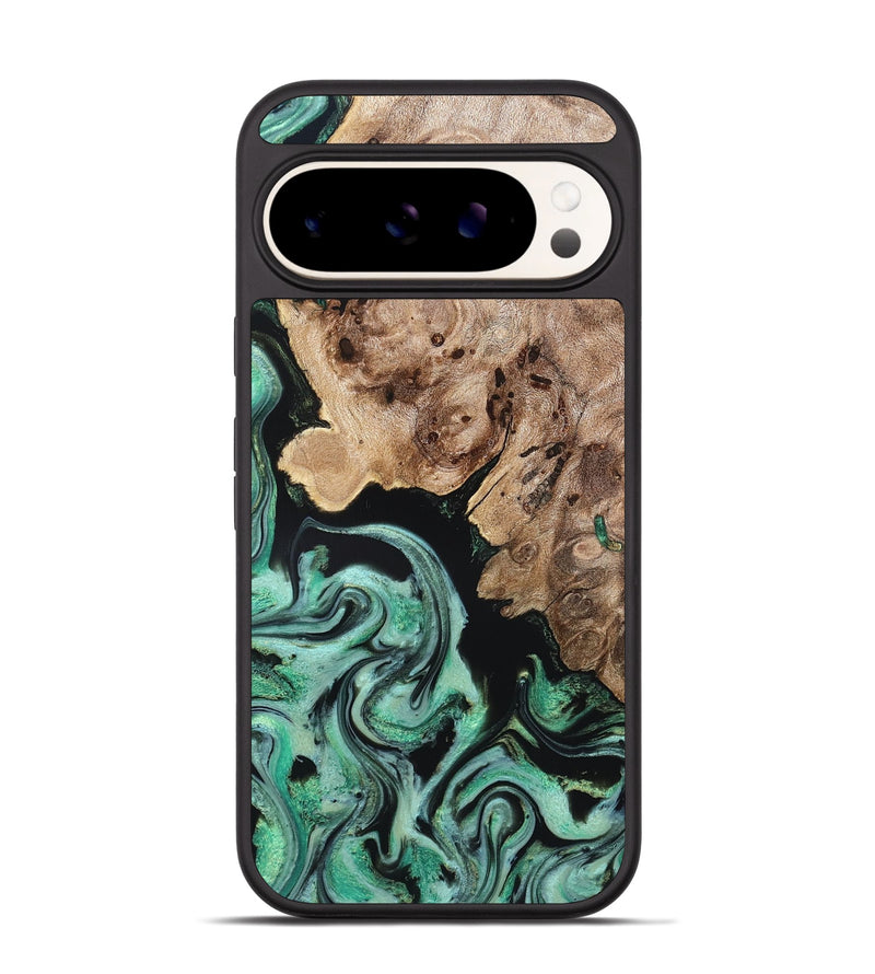 Pixel 9 Pro Wood Phone Case - Aryanna (Green, 824904)