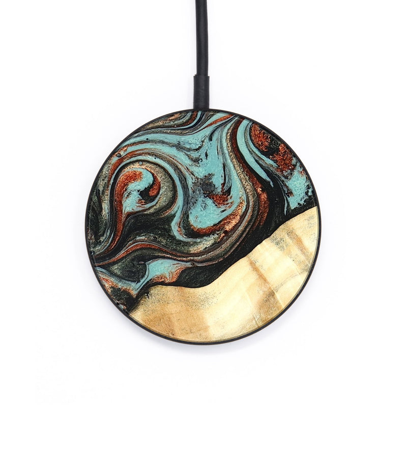 Circle Wood Wireless Charger - Ean (Green, 824907)