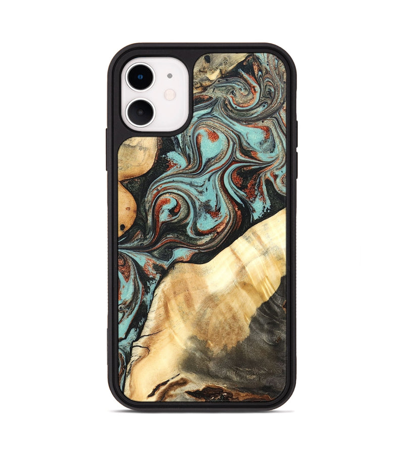 iPhone 11 Wood Phone Case - Ean (Green, 824907)