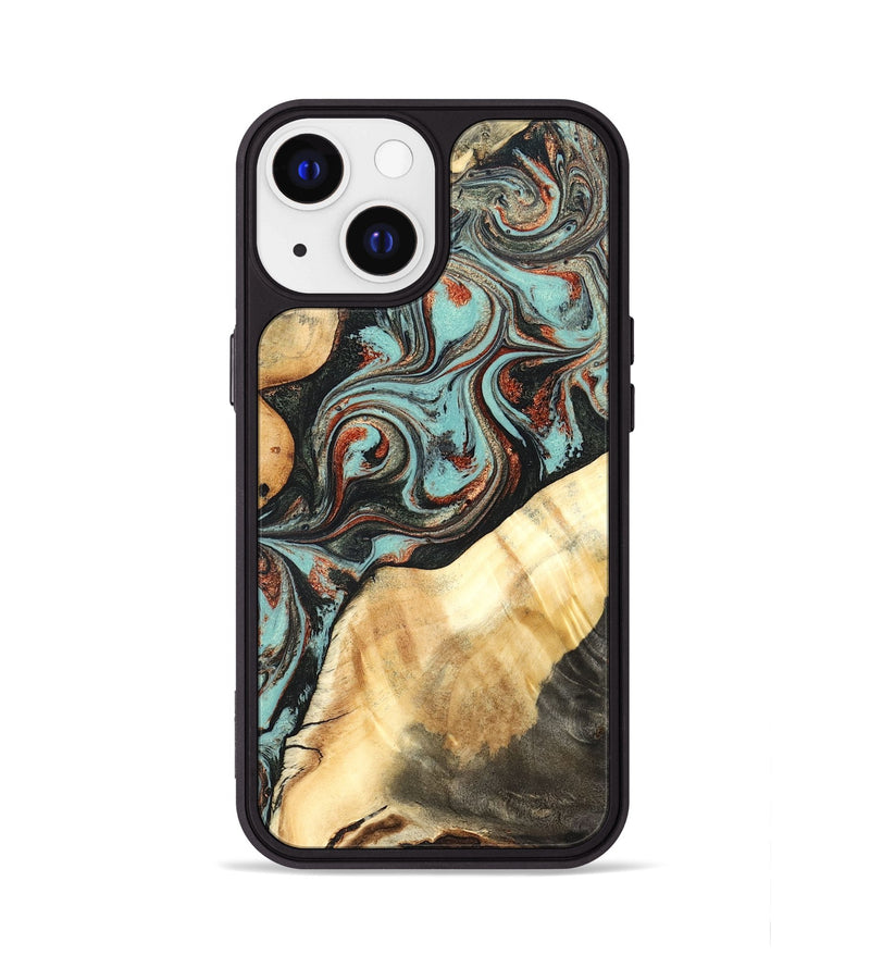iPhone 13 Wood Phone Case - Ean (Green, 824907)