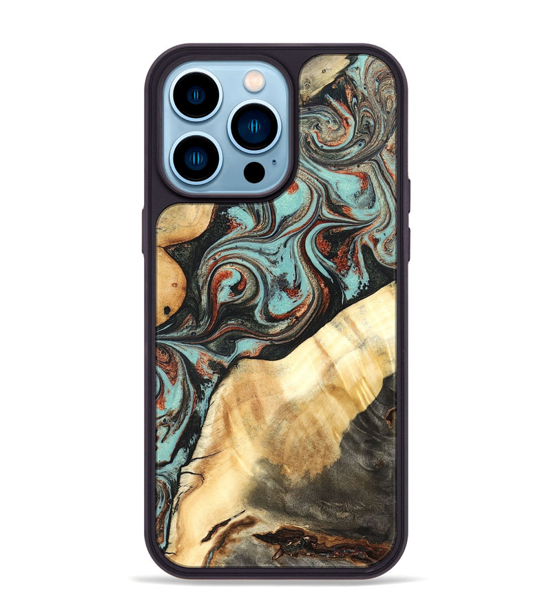 iPhone 14 Pro Max Wood Phone Case - Ean (Green, 824907)