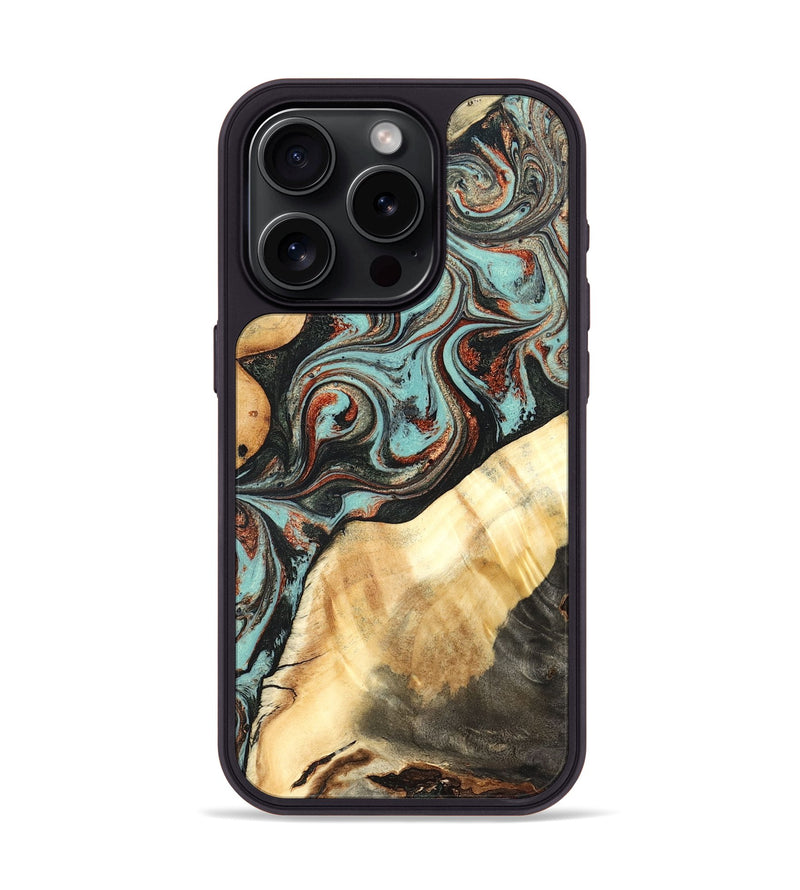 iPhone 15 Pro Wood Phone Case - Ean (Green, 824907)
