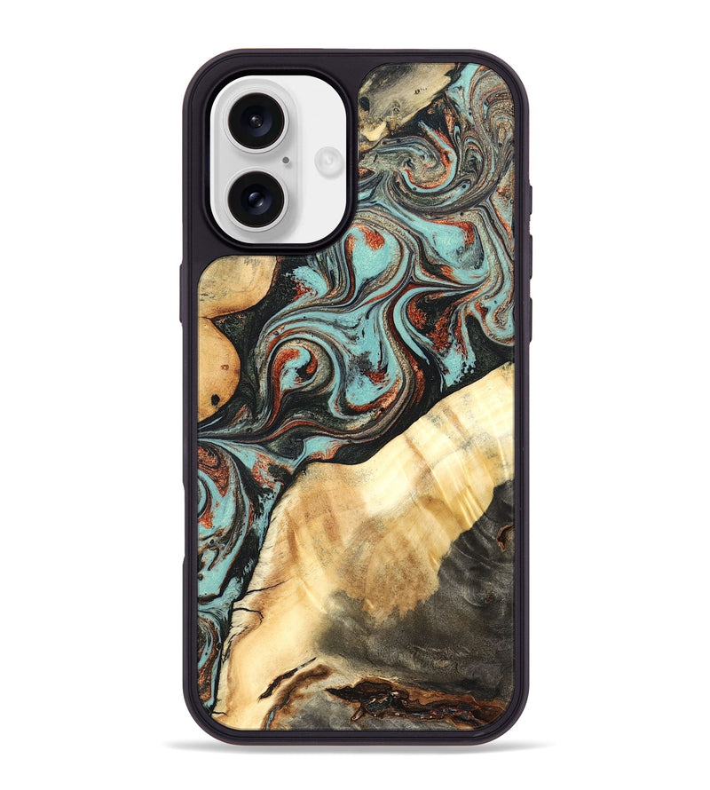 iPhone 16 Plus Wood Phone Case - Ean (Green, 824907)