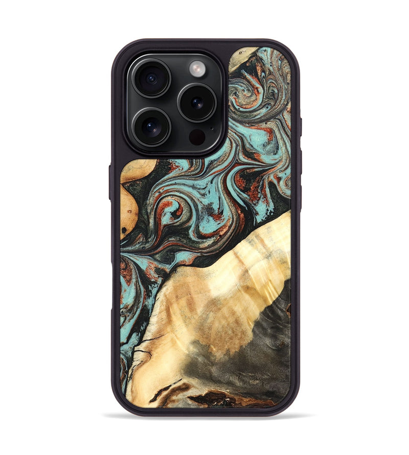 iPhone 16 Pro Wood Phone Case - Ean (Green, 824907)