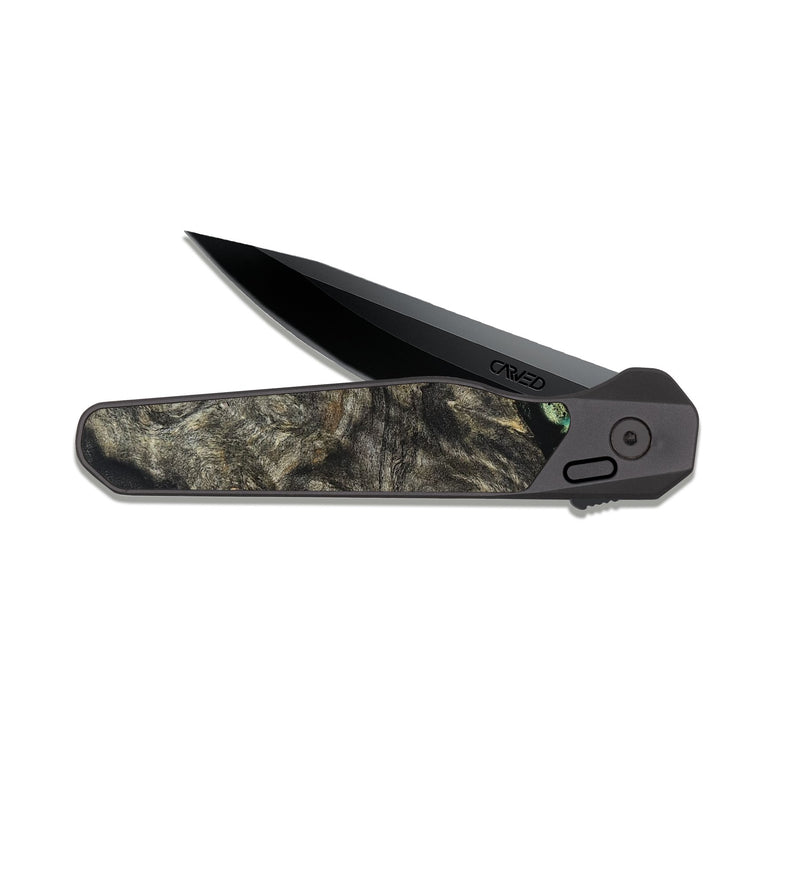 EDC Dark Slate Wood Pocket Knife - Squire (Green, 824908)