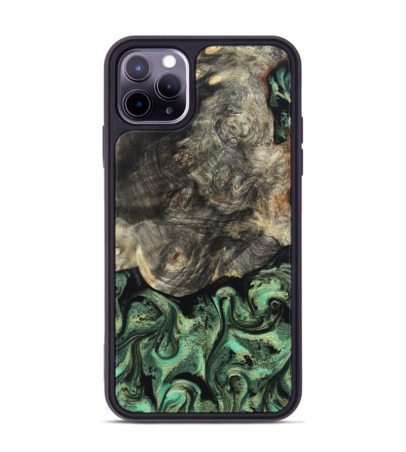 iPhone 11 Pro Max Wood Phone Case - Squire (Green, 824908)