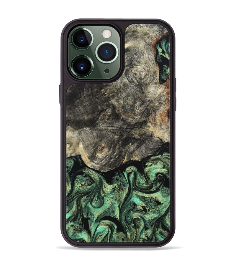 iPhone 13 Pro Max Wood Phone Case - Squire (Green, 824908)