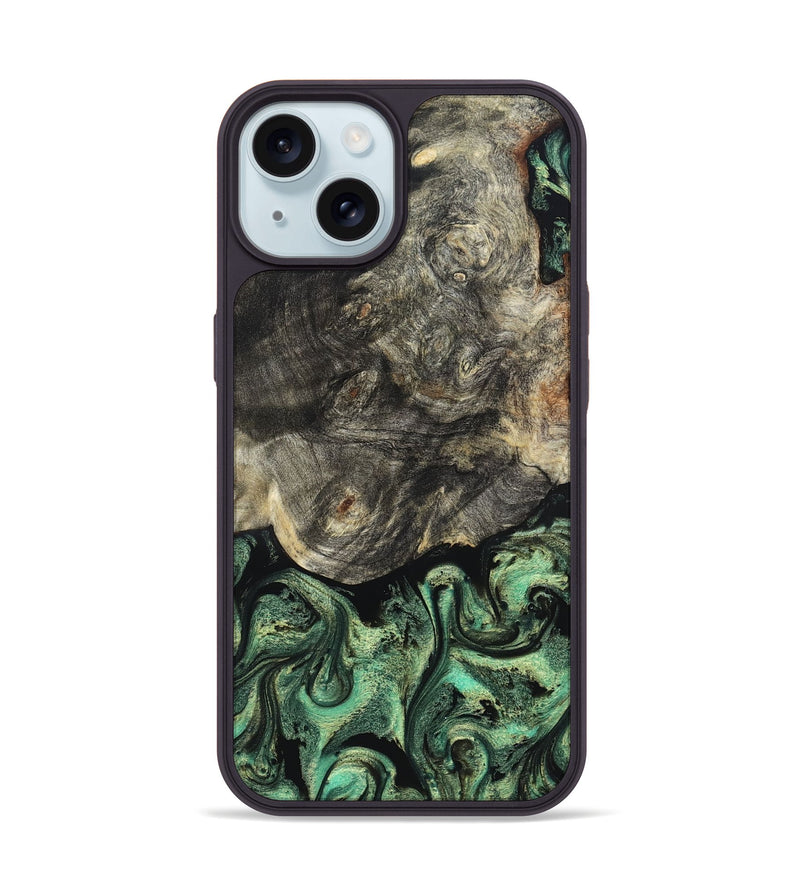 iPhone 15 Wood Phone Case - Squire (Green, 824908)