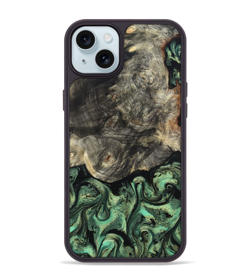 iPhone 15 Plus Wood Phone Case - Squire (Green, 824908)