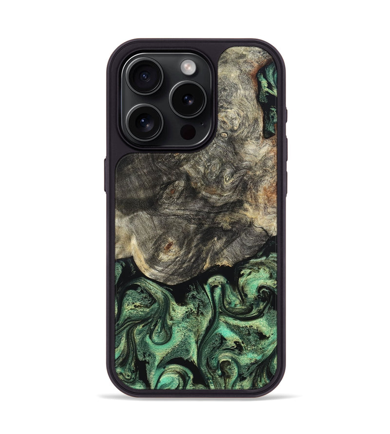 iPhone 15 Pro Wood Phone Case - Squire (Green, 824908)