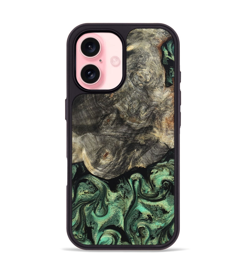 iPhone 16 Wood Phone Case - Squire (Green, 824908)