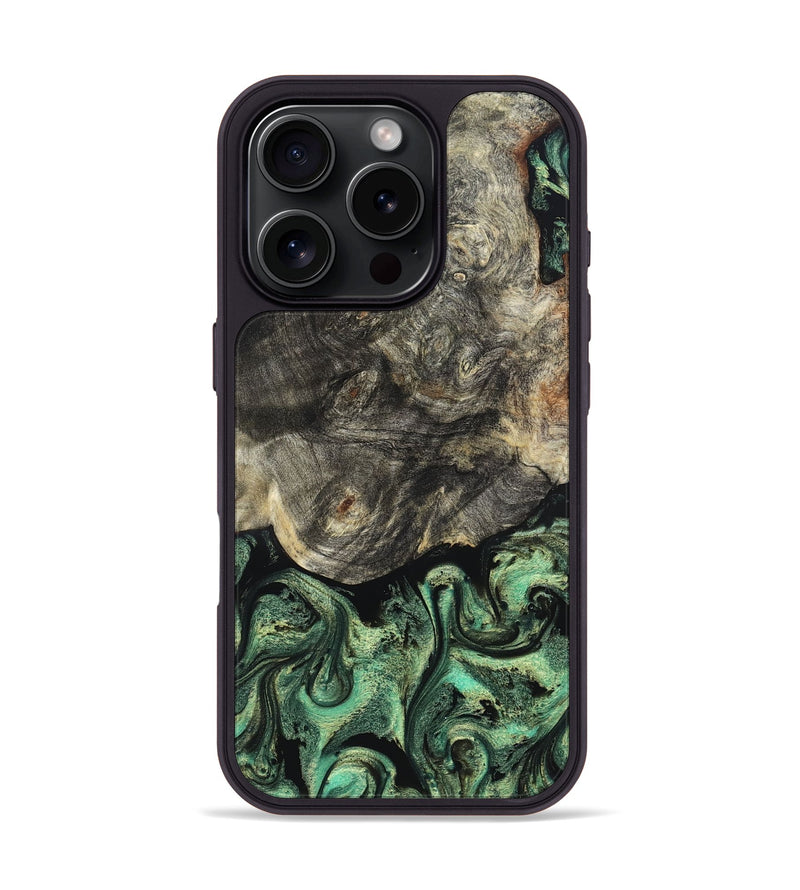 iPhone 16 Pro Wood Phone Case - Squire (Green, 824908)