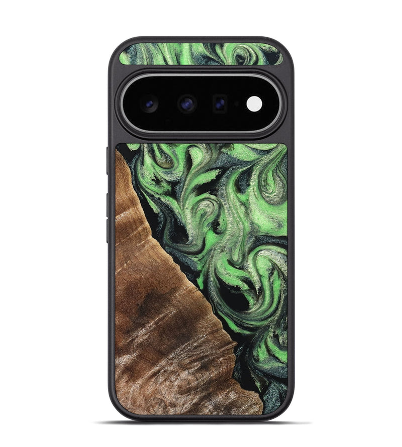 Pixel 11 Pro Wood Phone Case - Kaylen (Green, 824909)