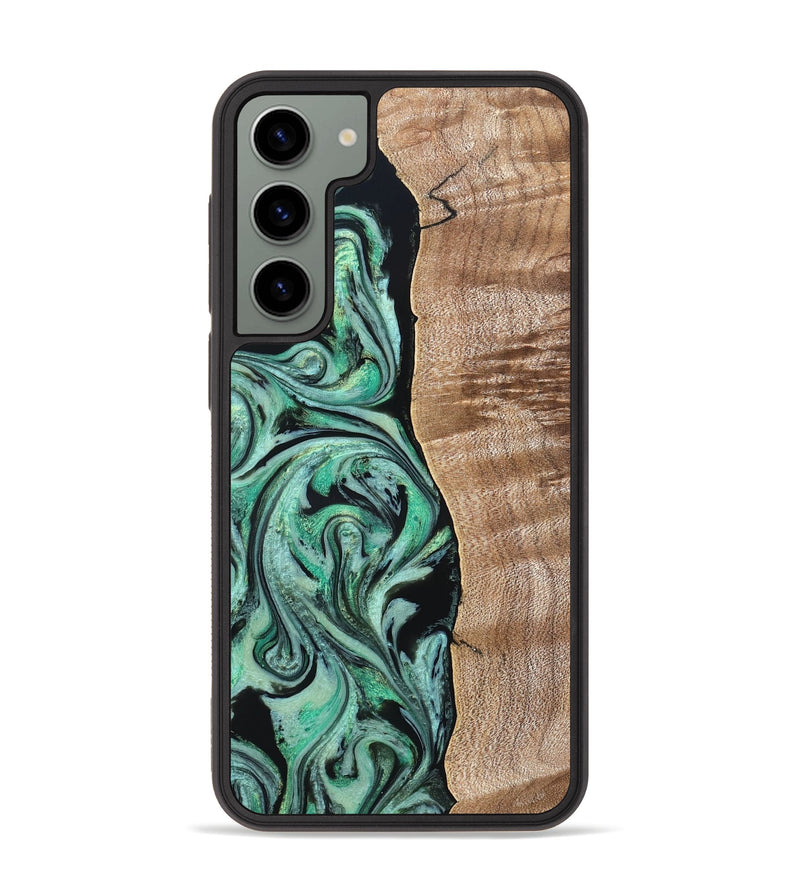 Galaxy S23 Plus Wood Phone Case - Raphael (Green, 824910)