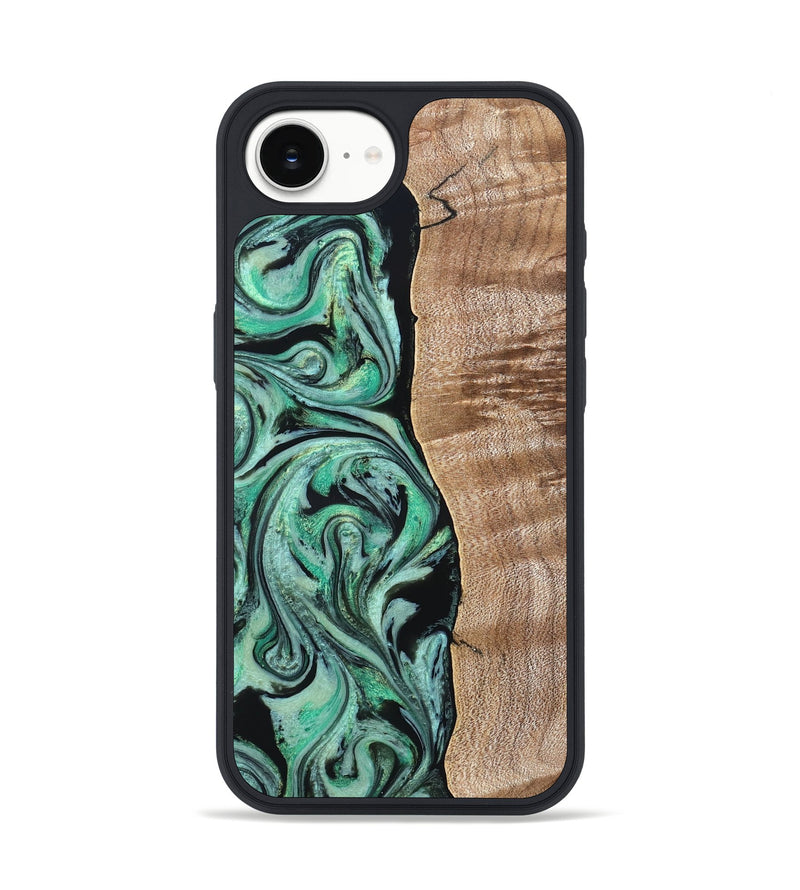 iPhone 16e Wood Phone Case - Raphael (Green, 824910)