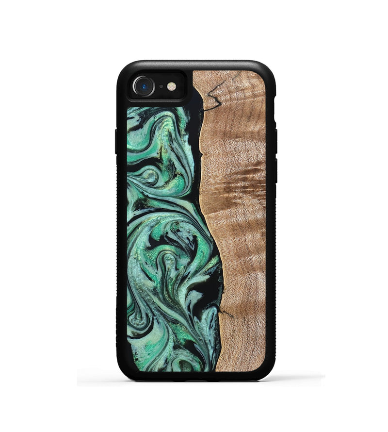 iPhone SE Wood Phone Case - Raphael (Green, 824910)
