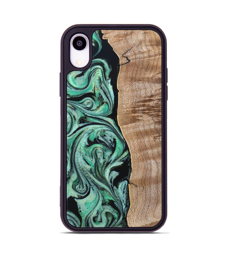 iPhone Xr Wood Phone Case - Raphael (Green, 824910)