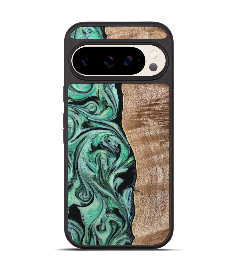 Pixel 10 Wood Phone Case - Raphael (Green, 824910)