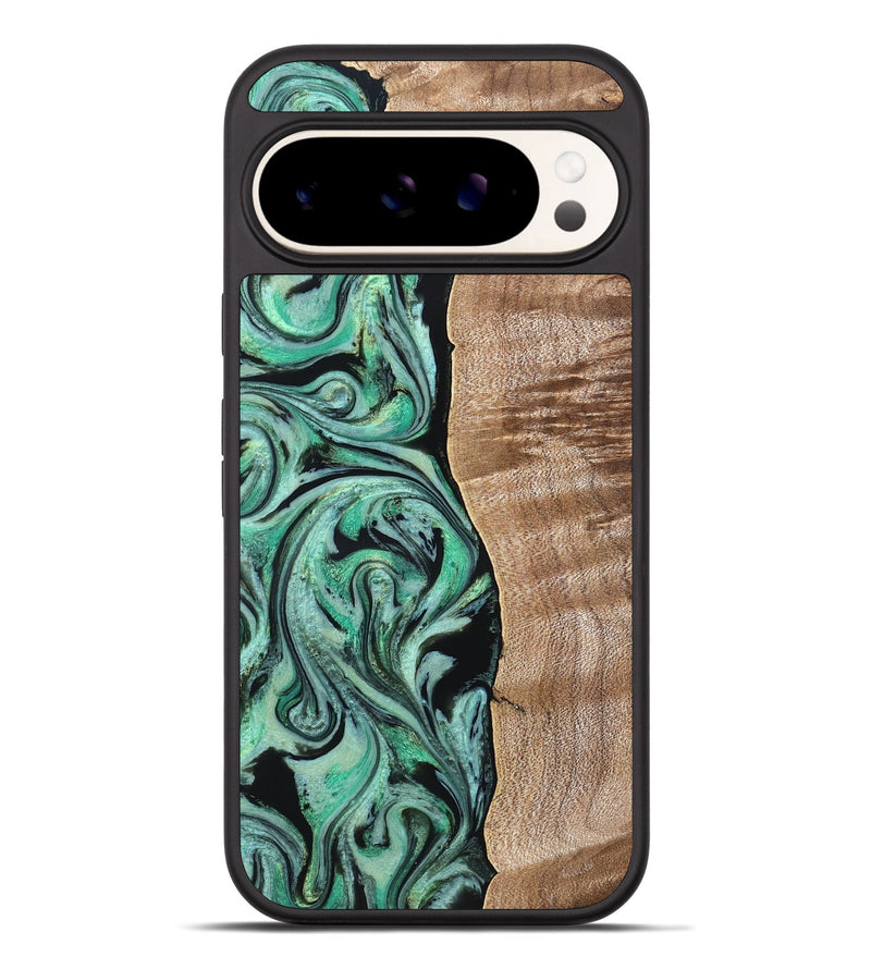 Pixel 9 Pro XL Wood Phone Case - Raphael (Green, 824910)