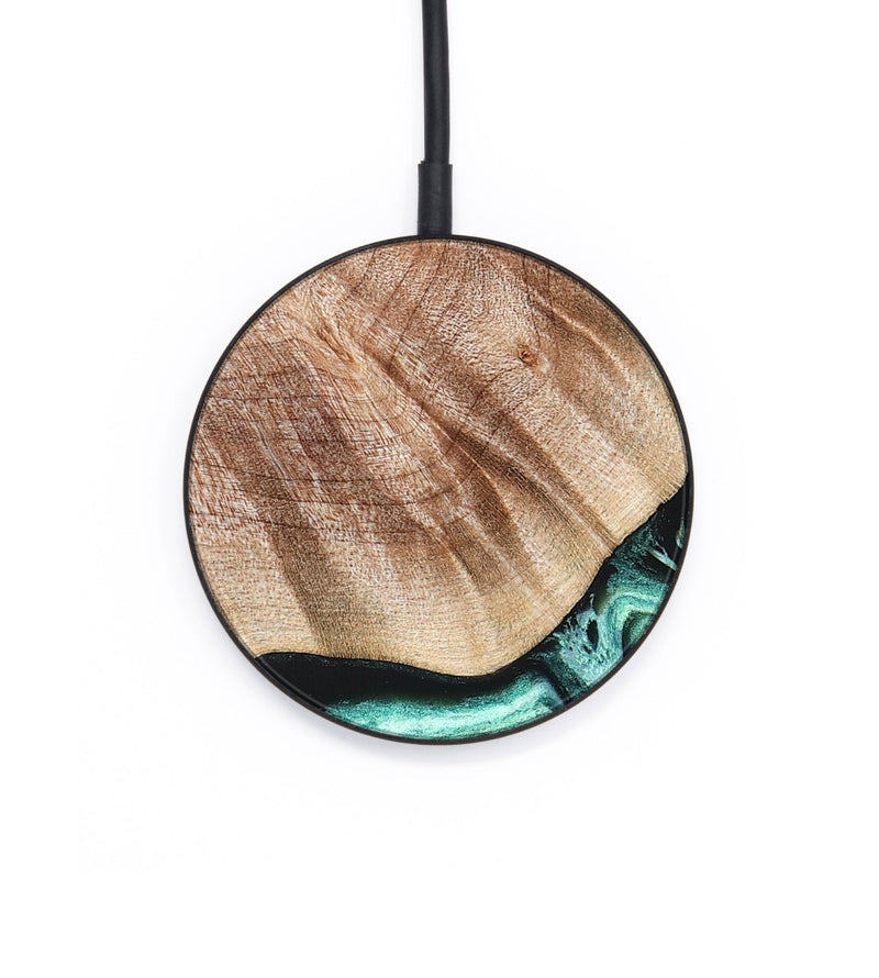 Circle Wood Wireless Charger - Arya (Green, 824911)