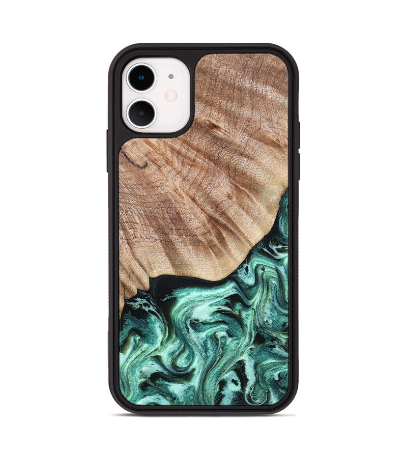 iPhone 11 Wood Phone Case - Arya (Green, 824911)