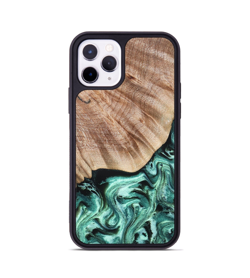 iPhone 11 Pro Wood Phone Case - Arya (Green, 824911)