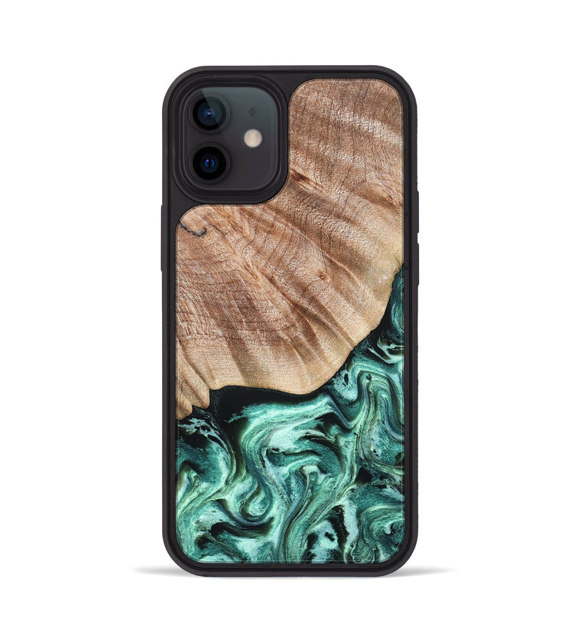 iPhone 12 Wood Phone Case - Arya (Green, 824911)