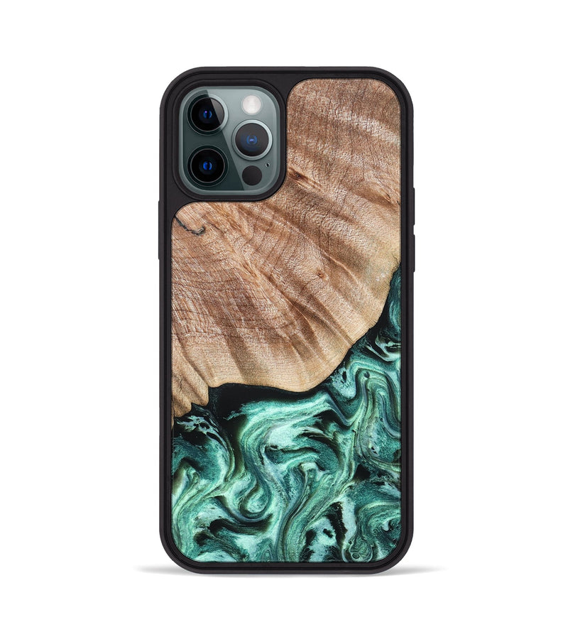 iPhone 12 Pro Wood Phone Case - Arya (Green, 824911)