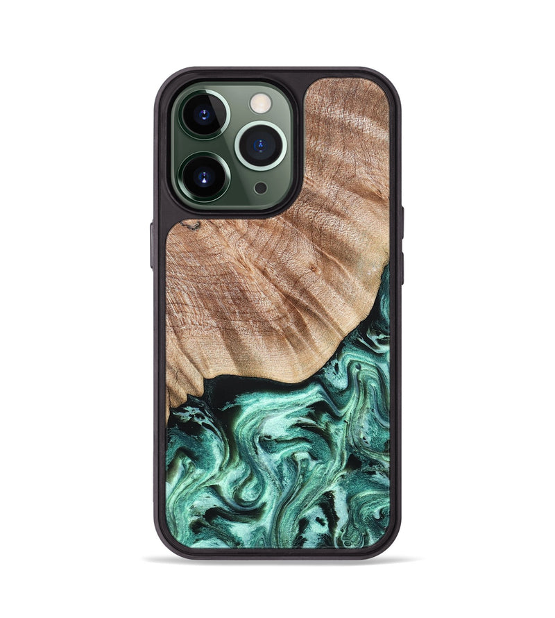 iPhone 13 Pro Wood Phone Case - Arya (Green, 824911)