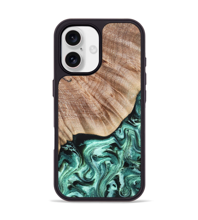 iPhone 17 Wood Phone Case - Arya (Green, 824911)
